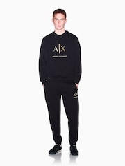 Sudadera con logo de corte regular de Armani Exchange - Imagen 3 de 8