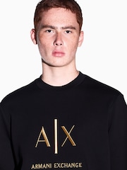 Sudadera con logo de corte regular de Armani Exchange - Imagen 4 de 8