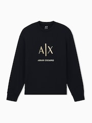 Sudadera con logo de corte regular de Armani Exchange - Imagen 6 de 8