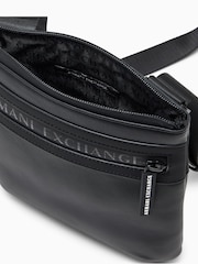 Armani Exchange Black Logo Messenger Bag - Image 4 of 5