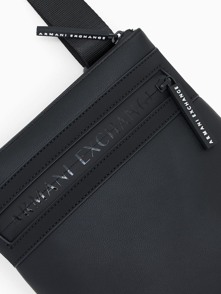 Armani Exchange Black Logo Messenger Bag - Image 5 of 5