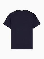 Armani Exchange Blue Regular-Fit Logo T-Shirt - Image 6 of 7