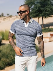 MAUVAIS Blue Matteo Polo Shirt - Image 2 of 3