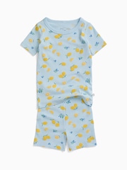 MORI Lemon Lullaby Supersoft Ribbed Summer Pyjamas - 圖片 4/4