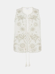 Accessorize Celestial Cutwork Tie Front Tank Top - 圖片 4/4