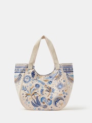 Accessorize Cream Celestial Embroidered Tote Bag - Image 2 of 3