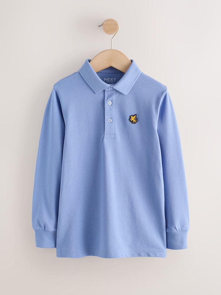 Blue/Navy/ White Griffin - Uzunqol Polo Köynəklər 3 Paket (3-16il) - 7şəkildən 2 şəkil