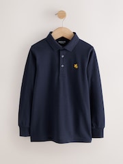 Blue/Navy/ White Griffin - Uzunqol Polo Köynəklər 3 Paket (3-16il) - 7şəkildən 4 şəkil