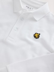 Weißer Griffin - Langärmeliges Polo-Shirt (3–16 Jahre) - Bild 3 von 4