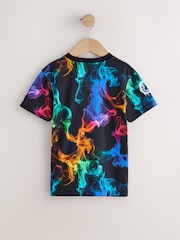 Black Rainbow Regular Fit Short Sleeve All-Over Print T-Shirt (3-16yrs) - Image 2 of 5