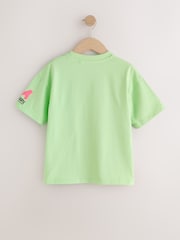 Lime Green Graffiti Short Sleeve Graphic T-Shirt (3-16yrs) - Image 2 of 4