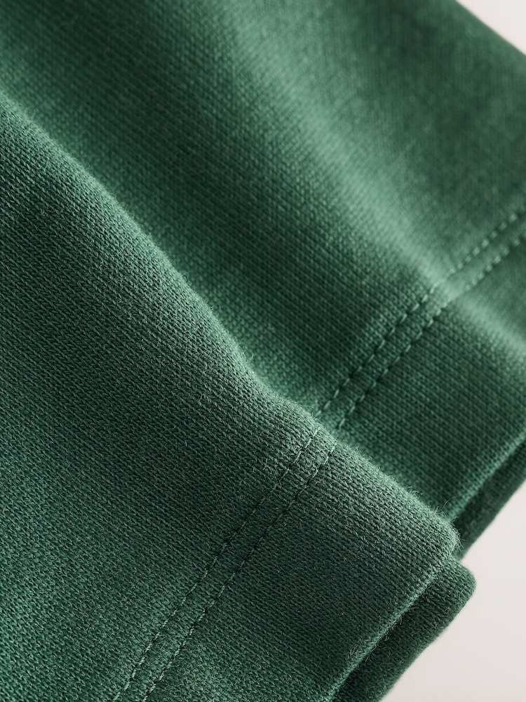 Green Long Sleeve Heavyweight Varsity T-Shirt (3-16yrs) - Image 4 of 4 Green Long Sleeve Heavyweight Varsity T-Shirt (3-16yrs) - Image 4 of 4