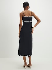 River Island Scallop Hem Maxi Linen Dress - Imagen 4 de 4