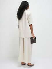 River Island White Ankle Grazer Tailored Trousers - Image 2 of 4