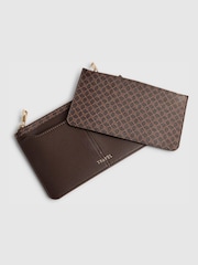 River Island Brown Monogram Travel Wallet - Image 4 of 5