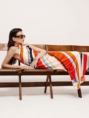 River Island Red Halter Neck Satin Maxi Dress - Image 6 of 6