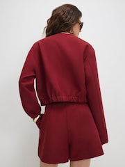River Island Red Pocket Front Bomber Jacket - Image 4 of 4