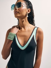 River Island Whipstitch Swimsuit - Bild 4 von 4