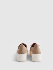 River Island Brown Faux Suede Platform Fringe Loafer - Image 5 of 6