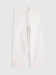 River Island White High Rise Cropped Kick Flare Jeans - Image 5 of 6