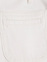 River Island White High Rise Cropped Kick Flare Jeans - Image 6 of 6
