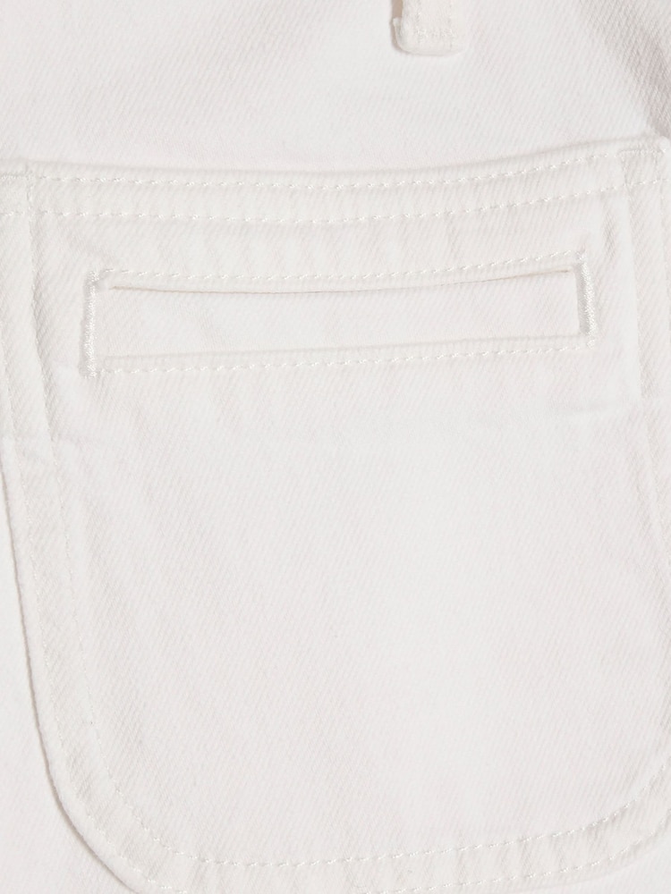 River Island White High Rise Cropped Kick Flare Jeans - Image 6 of 6 River Island White High Rise Cropped Kick Flare Jeans - Image 6 of 6