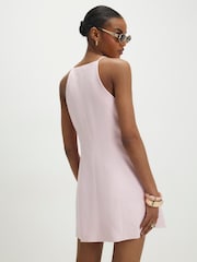 River Island Pink Sleeveless Button Through Mini Dress - Image 4 of 4