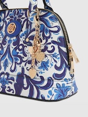 River Island Blue Printed Kettle Tote Bag and Purse Bundle - Image 5 of 5