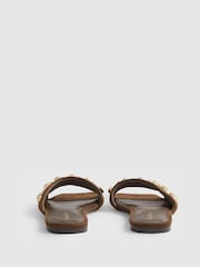 River Island Brown Studded Flat Sandals - Image 4 of 6