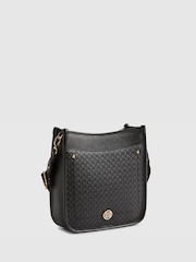 River Island Black Emboss Pocket Messenger Bag - Image 1 of 6