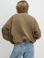 River Island Brown Lightweight Zip Through Jacket - Image 4 of 4