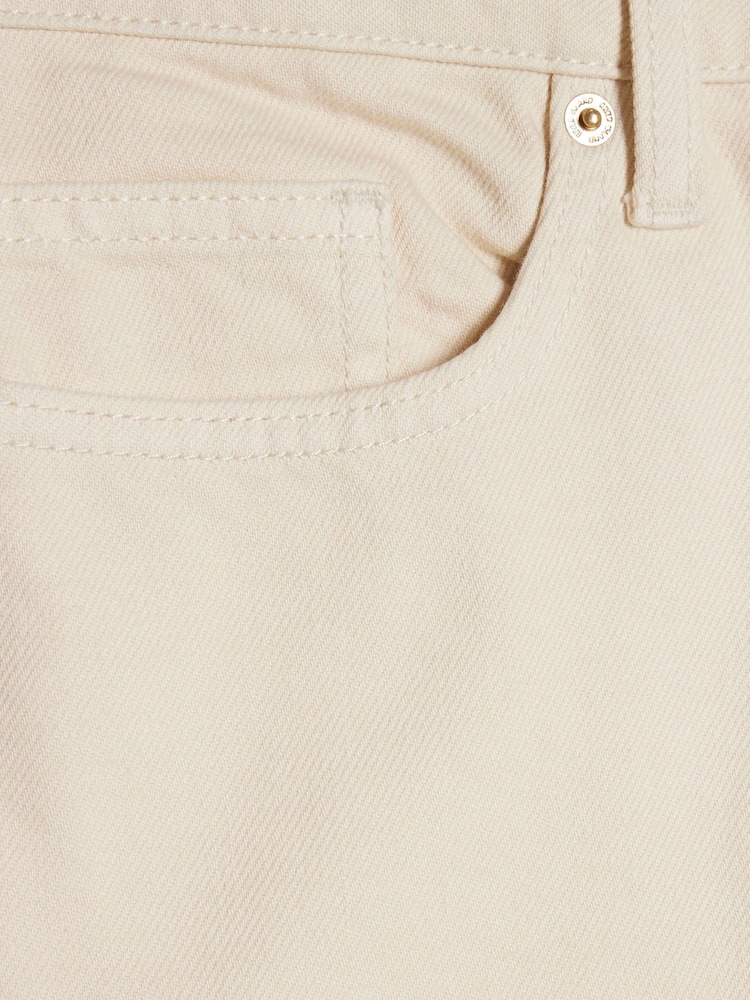 River Island Cream High Rise Barrel Leg Jeans - Image 6 of 6 River Island Cream High Rise Barrel Leg Jeans - Image 6 of 6
