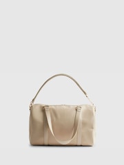 River Island Cream Monogram Trim Soft Holdall Bag - Image 3 of 6