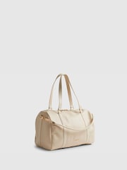 River Island Cream Monogram Trim Soft Holdall Bag - Image 4 of 6