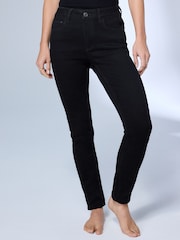 Black Mid Rise Super soft Stretch Skinny Jeans - Image 3 of 8