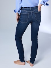Dark Blue Mid Rise Super soft Stretch Skinny Jeans - Image 4 of 8