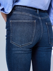 Dark Blue Mid Rise Super soft Stretch Skinny Jeans - Image 5 of 8