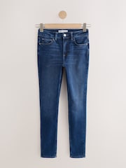 Dark Blue Mid Rise Super soft Stretch Skinny Jeans - Image 6 of 8