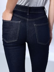 Indigo Blue Mid Rise Super soft Stretch Skinny Jeans - Image 5 of 8