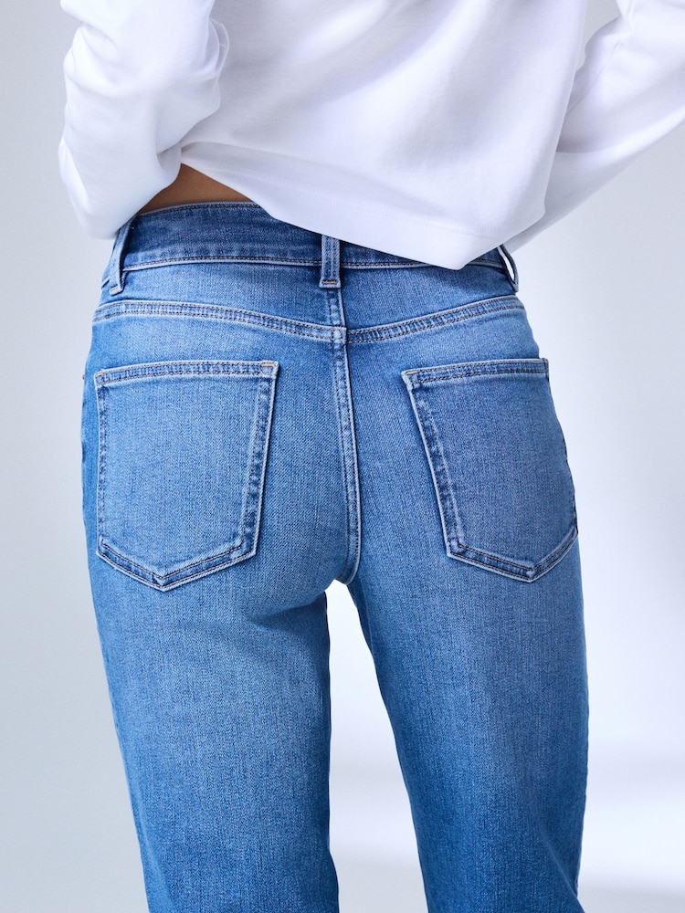 Mid Blue Mid Rise Super Soft Stretch Bootcut Jeans - Image 5 of 5 Mid Blue Mid Rise Super Soft Stretch Bootcut Jeans - Image 5 of 5