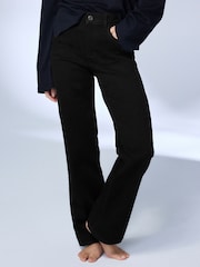 Black Mid Rise Super Soft Stretch Bootcut Jeans - Image 3 of 8