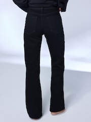 Black Mid Rise Super Soft Stretch Bootcut Jeans - Image 4 of 8