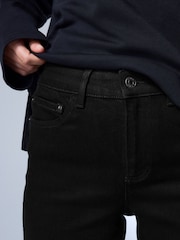 Black Mid Rise Super Soft Stretch Bootcut Jeans - Image 5 of 8