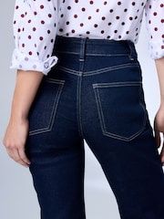 Indigo Rinse Blue Mid Rise Super Soft Stretch Bootcut Jeans - Image 5 of 8