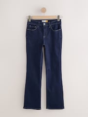 Indigo Rinse Blue Mid Rise Super Soft Stretch Bootcut Jeans - Image 6 of 8