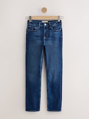 Dark Blue Mid Rise Super Soft Stretch Slim Jeans - Image 6 of 9