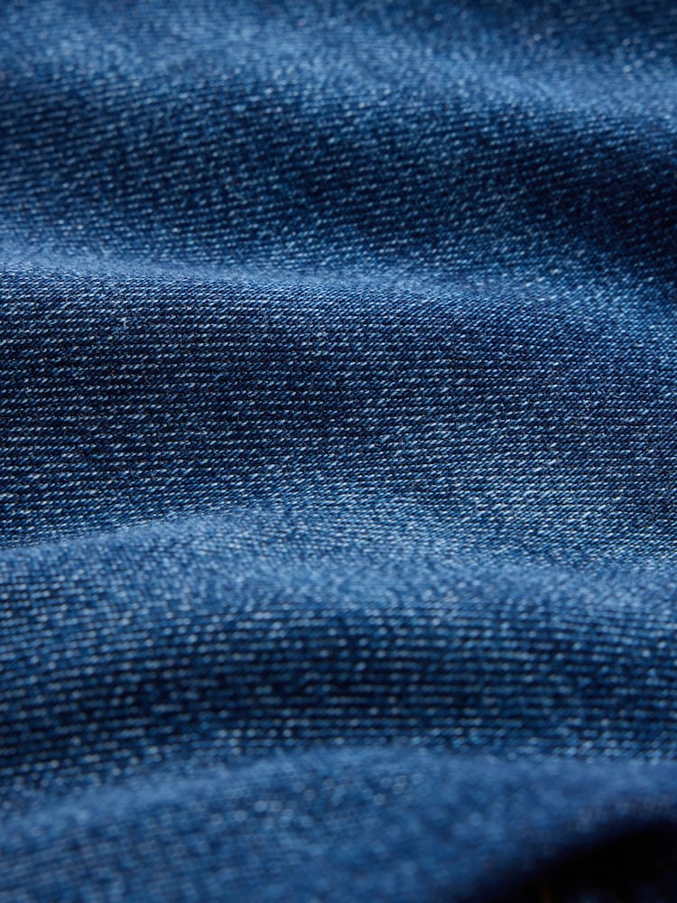 Dark Blue Mid Rise Super Soft Stretch Slim Jeans - Image 9 of 9 Dark Blue Mid Rise Super Soft Stretch Slim Jeans - Image 9 of 9