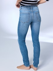Mid Blue Mid Rise Super soft Stretch Skinny Jeans - Image 4 of 8