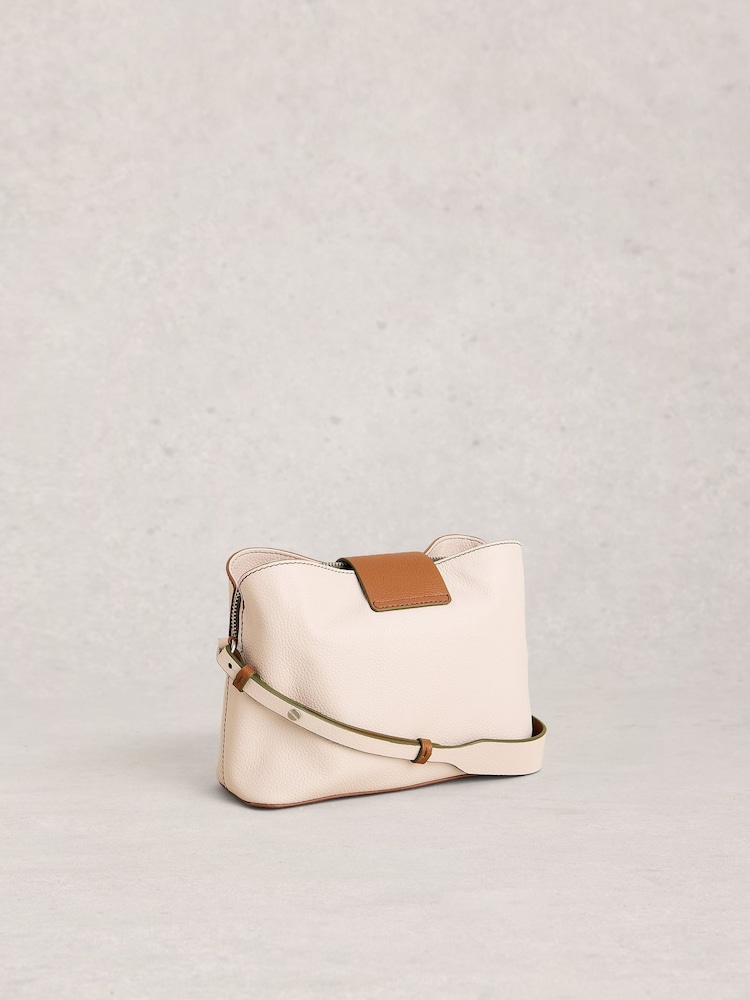 White Stuff White Tabby Leather Crossbody Bag - Image 2 of 4 White Stuff White Tabby Leather Crossbody Bag - Image 2 of 4