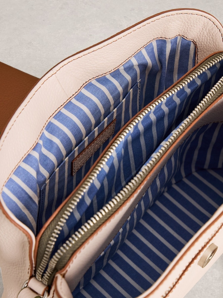 White Stuff White Tabby Leather Crossbody Bag - Image 4 of 4 White Stuff White Tabby Leather Crossbody Bag - Image 4 of 4